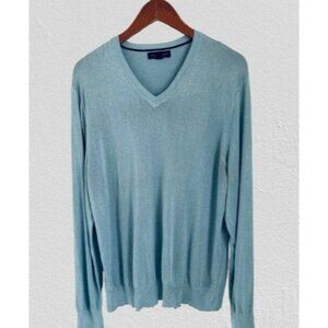 Banana Republic Silk Cashmere Sweater V-Neck Pullover Size XL